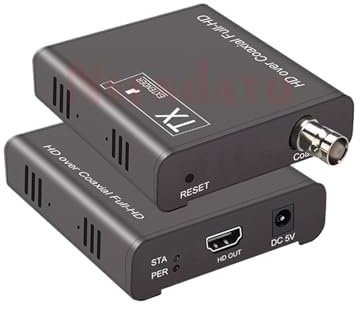Trasmettitore HD Extender Compatibile Con HDMI Su Cavo Coassiale 300M 1080P Tramite Di Prolunga Estensore For PS3 PS4 Xbox PC HDTV(RX,USA Plug)
