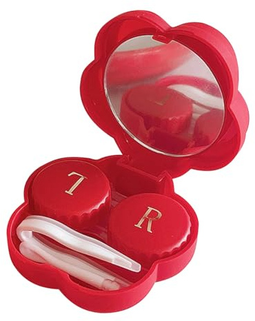 TOPPERFUN Boîte Lentilles de Contact Compacte et Portable Étui Rigide pour Stockage et Transport de Lentilles Léger et Pratique pour Voyages Maison et Sorties