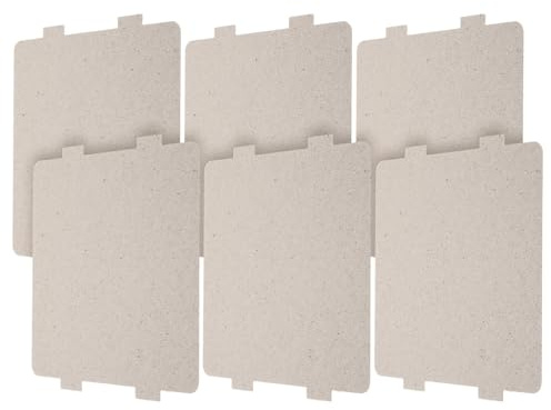 BESPORTBLE 6 piezas Placas Mica para Horno Microondas Alta Temperatura Aislamiento Repuesto Accesorio Reparación Microondas Hogar Cocina Oficina