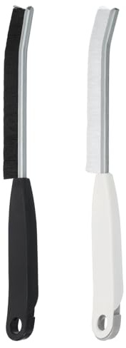 sourcing map 2 cepillos de limpieza para grietas, cepillo de cerdas duras para ordenar espacios estrechos, suministros de limpieza profunda para fregadero de cocina, inodoro, baño, bañera, hogar