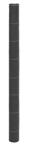 Frdhee Bâche de protection contre le gel pour plantes, anti-mauvaises herbes, noire, 1,5 x 25 m, polypropylène, non-tissé de jardin pour plantes en pot