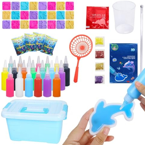 Generisch Wassergel-Spielzeug-Hersteller | Kreativ-Set mit 12 Cartoon-Formen - Wassergel-Spielzeug | für Kindergarten, Schule, Zuhause, Geburtstagsfeier, Kinder ab 3 Jahren, Mädchen und