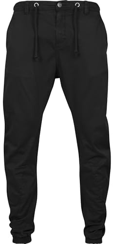Urban Classics Pantaloni da jogging elasticizzati, Pantaloni Sportivi, Uomo, Nero (Black 7), S