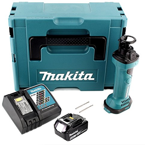 Makita DCO 180 RMJ Affleureuse plaque de plâtre 18V avec boîtier MAKPAC + 1 x Batteire 4,0 Ah + Chargeur