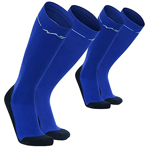 gipfelsport Kompressionssocken Blau (2 x Paar - Set) 42-44