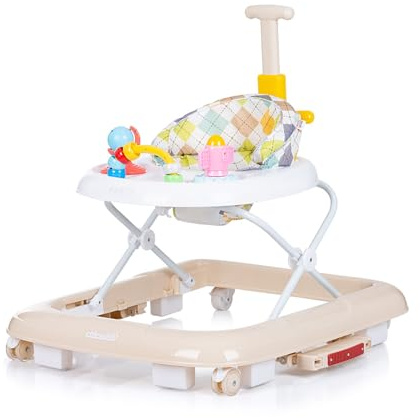 Chipolino Lauflernwagen 4 in 1 Party Wippe, höhenverstellbar, Stopper, klappbar, Farben:beige