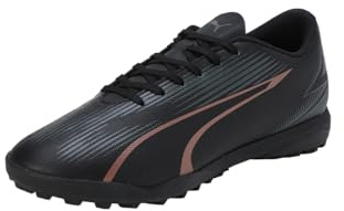 Puma Unisex Adults Ultra Play Tt Soccer Shoes, Puma Black-Copper Rose, 42 EU