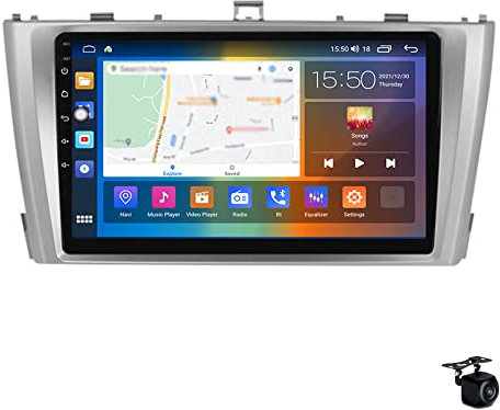 Android 12 Car Stereo Radio for T-OYOTA AVENSIS 2008-2015 9 Gps Sat Nav Navigation 2 Din Multimedia Video Player With DSP FM BT WIFI SWC 4G 5G Mirror Link Carplay Plug and Play,M150S,B
