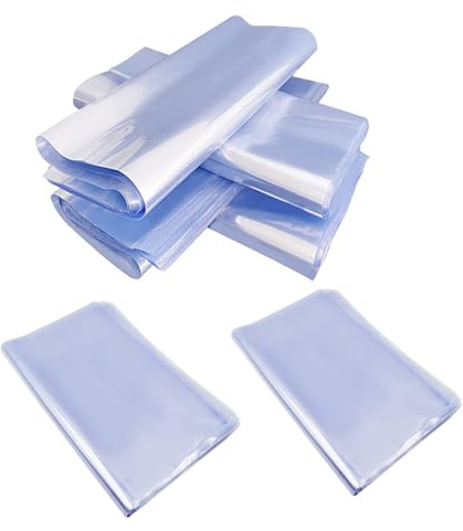 SKYPRO Sublimations-Schrumpffolie, 15 x 25 cm, transparent, Sublimationsdruck, Wärmeübertragung, Schrumpffolienbeutel für Tassen, Becher, Rohlinge, Schrumpffolienbänder für Sublimation, Kunsthandwerk
