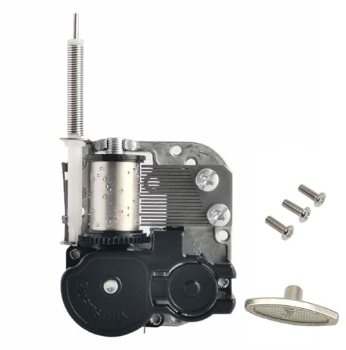 Pursuestar Edelweiss Wind Up Music Box with Flexible Rotating Shaft & Stop Function, Yunsheng Musical Mechanism Movement for DIY Music Boxes Ballerina Jewelry Box