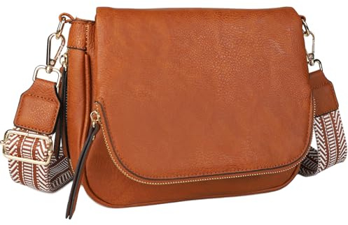 GLITZALL Petit Sac à BandoulièRe Pour Femme,En Cuir Pu | BandoulièRes Amovibles Et RéGlables,Sacs à BandoulièRe,Multiples Poches,Fermeture à GlissièRe,Design à Rabat
