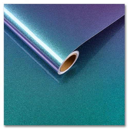 CRE8TIVE Schillernde Glitzer Tapete Selbstklebend Schimmernd Irisierend Klebefolie Glitzer Wasserfest Glänzend Folie für Möbel Metallfolie Tapete Küche Badezimmer Schrank Arbeitsplatte 30cm x 200cm