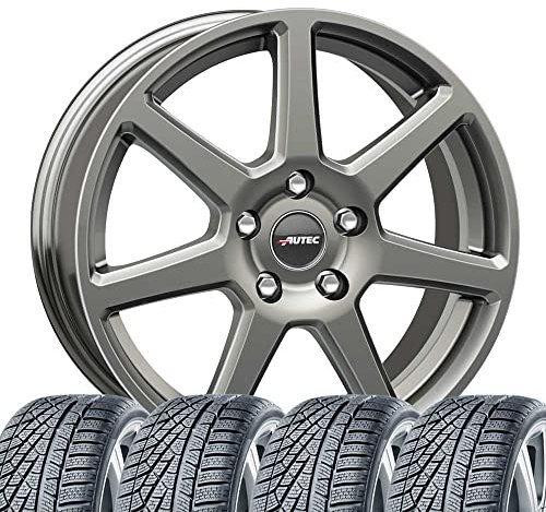 4 Winterräder Winter Tallin 7x16 ET 43 5x112 Titansilber mit 215/60 R16 99H HAN Winter i*cept RS3 W462 XL SBL M+S 3PMSF