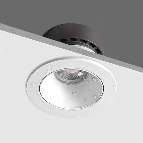 Jadssox Wasserdichter Strahler, IP65, wasserdicht, Einbaustrahler, Badezimmerleuchte, 3,35 Zoll, Unterputzstrahler, Akzentlichter für Toilette, Küche, Flur, Balkon, Downlight
