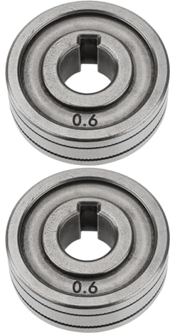 YINETTECH 2 Pieces 30mm Wire Machine Feed Drive Rollers Compatible with MIG Compatible with MAG Welders (0.6mm/0.8mm Knurled Groove)