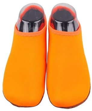 Tauchfüßlinge, rutschfeste Neoprenanzugsocken mit hochelastischer Passform, Wassersocken zum Kajakfahren, Bootfahren und für Strandaktivitäten(Orange,XXL (42-43))