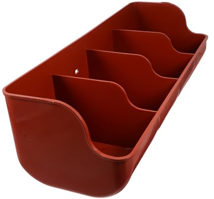 Mountable Livestock Feeding Trough Plastic Four Compartment Bucket