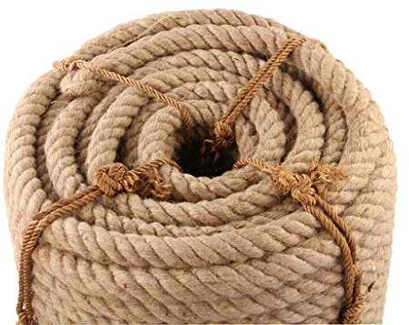Jute Seil 35mm Natürliche Hanf Schnur für Outdoor Sicherheit Rustikale Land Handwerk DIY Nordic Wohnkultur 7 m Seil für Katze Pet Krabben