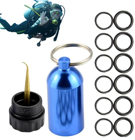Tauchen oder Ring-Set – Tauchring-Set, Tauchring-Set | Tauchen oder Ring oder Ring, Inings für Frauen, Männer, Rucksackanhänger, Mini-Tankschlüsselring