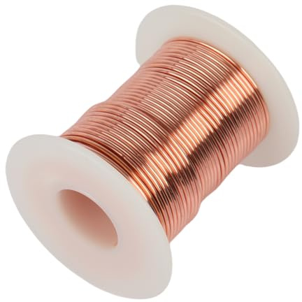 Marsred Reiner Kupferdraht, ø 1.3mmx20m 99,9% copper wire, T2 Blanker Kupferdraht, Basteldraht, Copper Wire für Schweißen, Experiment, Schmuck, DIY