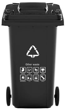 Contenedor Basura Exterior Alta Resistencia Tapa Uso Comercial Ecológico Con Diseño Reforzado For Una Correcta Higiene Color Verde(Black,240l)