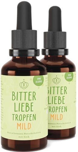 BitterLiebe - Gocce amare senza alcool - secondo Hildegard von Bingen - l'originale da La grotta dei leoni - sostanze amare ad alto dosaggio gocce analcoliche