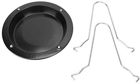 HEEPDD Grille à Rôtir pour Poulet, Rôtissoire Verticale en Acier Inoxydable avec Lèchefrite pour Barbecue en Plein Air et Cuisson au Four