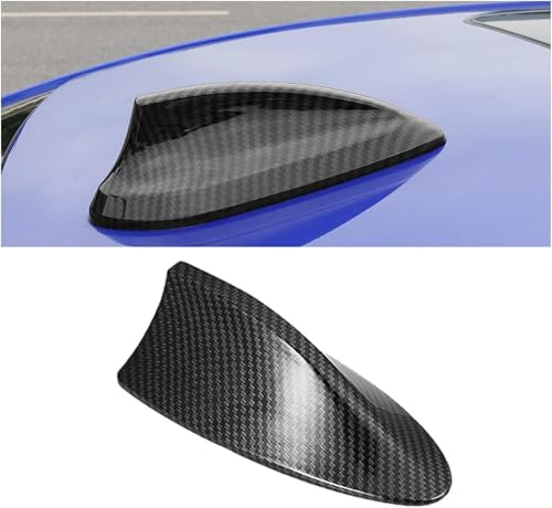 TUJNFVS Antenne Requin pour Volkswagen T-Cross (2018-2023), Antenne de Toit Voiture Radio FM AM, Cache Antenne Adhesif sans Percage, Aileron Decoratif de Pavillon, Remplacement Antenne Auto