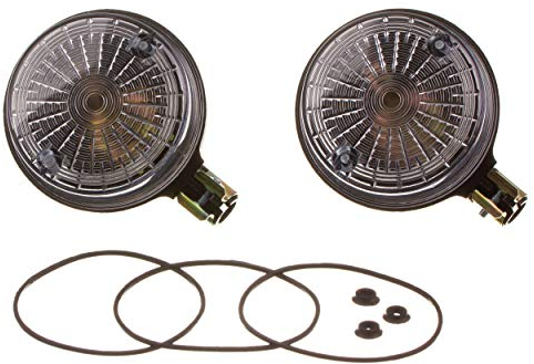 Paar Blinkleuchten, hintere - rund - 8580.23/1 - Lichtaustritt: Weiß - Blinkeraufnahme 10 mm