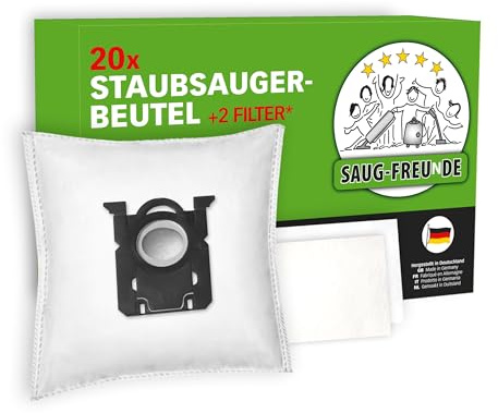SAUG-FREUnDE | 20 Staubsaugerbeutel für AEG VX 6 -Baureihe, VX6-1-Öko, VX6-1-Eco, VX6-2-Öko, VX6-2-Eco, VX6-1-LR, VX6-2-FFP, VX6-2-RR, VX6-IW-5, VX6-2-CR-A, VX6-2-IS-P, VX6-2-CB-P (PH1)