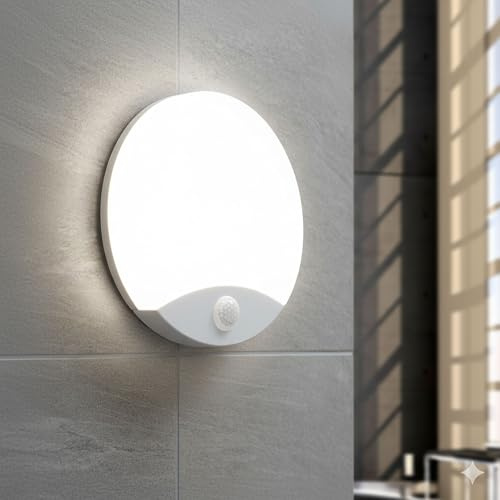 max K O M F O R T LED Aussenwandleuchte mit Bewegungsmelder 15W IP44 4000K 1050 Lumen Aussenlampe Wandlampe Wandleuchte TOPAZ Sensor