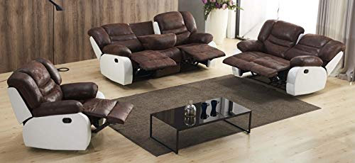 Microfaser Schlafsofa Polstermöbel Fernsehsofas Sessel 5116-3+2+1-PU