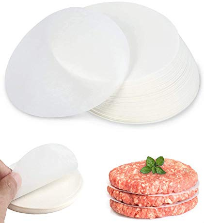 Tang Yuan 500 rundes Hamburgerpapier,Kuchenbackpapier/Antihaftpapier,11 cm rundes Lebensmittelblockpapier,ölabsorbierendes und fettdichtes Papier,Antihaft-Lebensmittelpapier,gesundes Backpapier