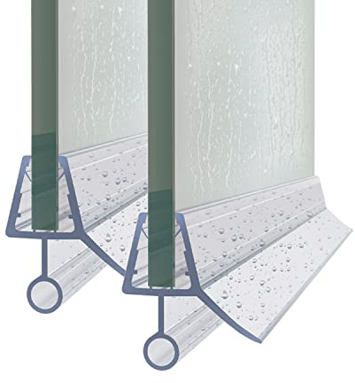 2 Stück Duschdichtung 1000mm Ersatzdichtung Wasserabweiser einstellbare Spritzschutz Bad Dusche Für glasdicke 4-6mm