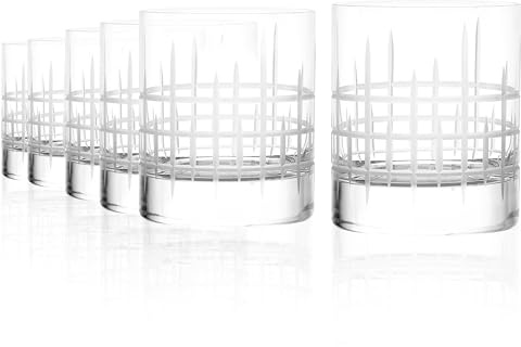 Stölzle Lausitz Whiskyglas NYB Manhattan Set om 6, 320 ml – Premium Tumblerglas i Tidlös Design – Blyfritt Kristallglas – Tål Diskmaskin & Är Stöttåliga, Made in Germany