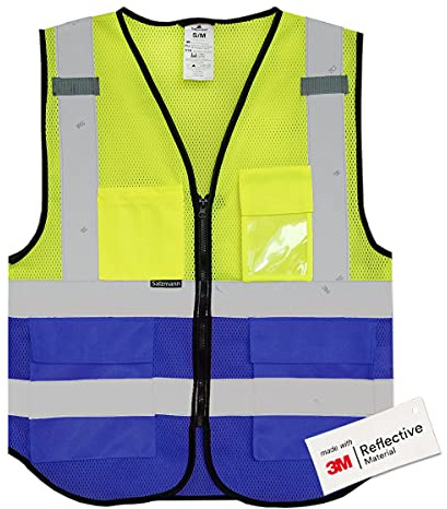 Salzmann Warnweste | XS-6XL | Hergestellt mit 3M Reflektierendem Material | Entspricht EN20471 oder EN17353