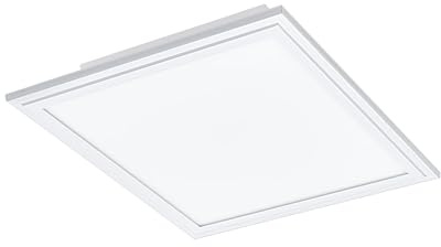 EGLO connect.z Smart-Home LED Panel Salobrena-Z, L x B 30 cm, ZigBee | App und Sprachsteuerung Alexa, Lichtfarbe einstellbar (warmweiß-kaltweiß), dimmbar, Alu Deckenlampe weiß