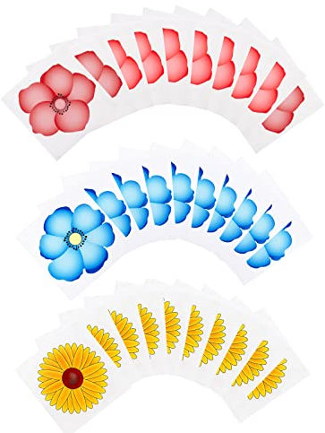 30PCS Window Fruit Fly Traps, Sunflower Fly Traps Indoor for Home Use, Fruit Fly Killer Papers Stickers with Strong Stickiness, Fly Catcher Indoor for Insects Flies Pests