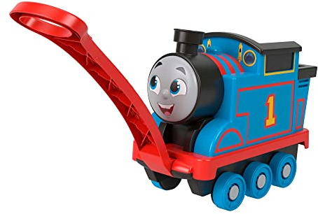 Thomas & Friends Pull Along-leksakståg för barn Största vän Thomas med förvaring för förskolebarn i åldrarna 2 år och äldre HHN32