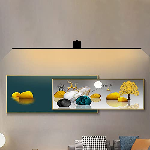 modern Schlafzimmer Nachttischlampe Wandleuchte LED Wandlampe Innen Schwarz Lange Spiegelleuchte Aluminium Ausstellung Wandbeleuchtung Badleuchte Schminklicht Spiegel Make Up Licht 4000K (Chrom,150cm)