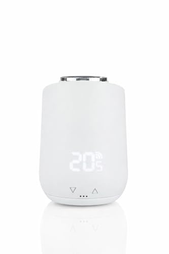 Eurotronic Comet Zigbee Heizkörperthermostat mit Zigbee Funkstandard | Programmierbares Smart-Thermostat, kompatibel mit Amazon Echo mit Zigbee-Hub, individuelle Heizpläne, Smart-Home-Integration