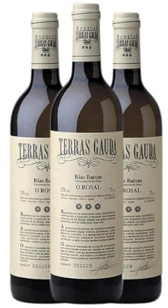 Terras Gauda o'Rosal Blanco Albariño Rías Baixas 75 cl Vino blanco (Caja de 3 Botellas de 75 cl)