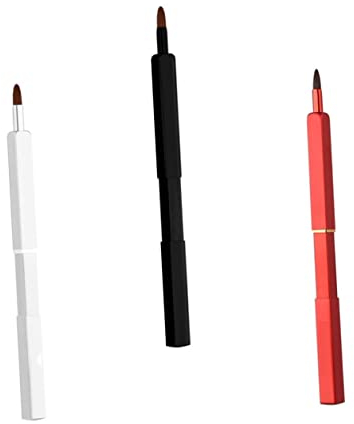 MAGICLULU 3-teiliges Lippenpinsel-set Make-up-pinsel-set Für Damen Beauty-make-up-pinsel Kosmetikpinsel-set Lidschattenpinsel Bionisches Wollmaterial