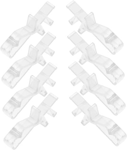 MUSISALY 20pezzi Clip Per Tende Trasparenti Plastica Da Fissaggio Sicuro Per Tende e Persiane Per Installazione Invisibile e Manutenzione Semplice