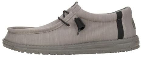 HEYDUDE Men's Wally Stretch Fleece Lava Stone Size 12, Men’s Shoes, Men's Slip-on Loafers, Comfortable & Light-Weight