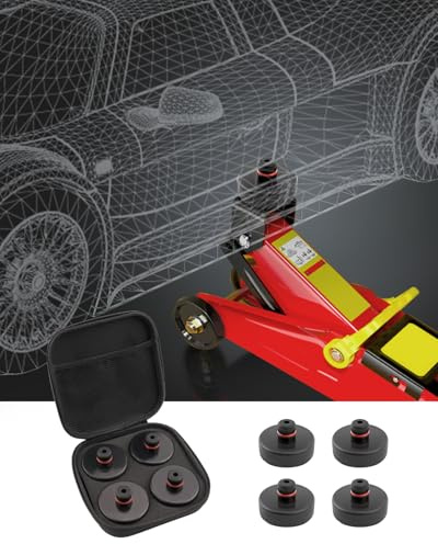 LFOTPP Wagenheber Gummiauflage für Tesl-a Model 3/Y/S/X, Robuste Schutzpads gegen Kratzer und Beschädigungen, Model 3 Model Y Zubehör Auflage Rangierwagenheber für die Schützt Chassis