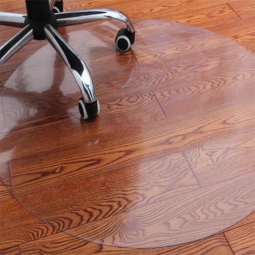 Tappetino Protezione Pavimento rotonda,Tappeto per Sedia da Ufficio in PVC,Tappeto Salvapavimento Protezione Parquet Trasparente,Tappeto Sedia Ufficio Antigraffio (1.5mm,40cm)