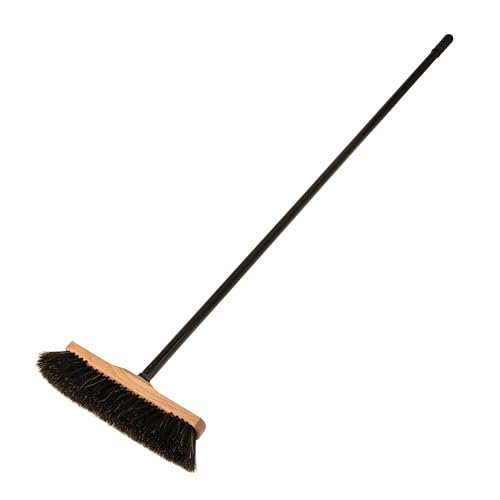 SIDCO Zimmerbesen Rosshaar mit Stiel Stubenbesen Holzbesen Kehrbesen Naturhaar Holz