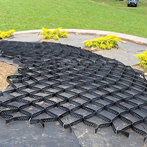 Griglia stabilizzatore in plastica flessibile in HDPE resistente, per vialetti e giardini, pavimentazione, per riempire sabbia e ghiaia, 2 m x 5 m