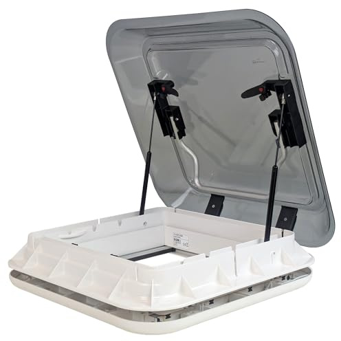 Adventurer Campervan Caravan Skylight 450mm x 400mm with LED Lighting